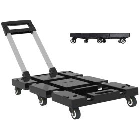 Folding Hand Truck 330lbs, Portable Heavy Duty Dolly Cart