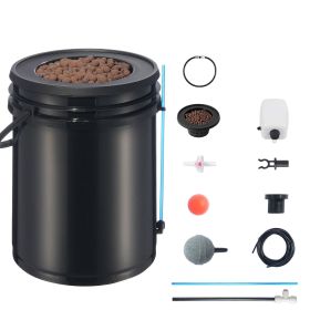 DWC Hydroponics Grow System Deep Water Culture with Top Drip 1 Bucket 5Gal