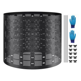 Compost Bin 220 Gallon, Outdoor Expandable Composter, Easy to Setup & Large Capacity Composting Bin, Fast Creation of Fertile Soil